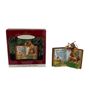 Hallmark David Goliath Bible Stories Ornament Christmas Holy Bible